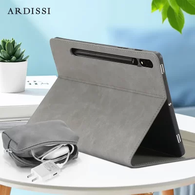 ARDISSI-Funda con soporte para tableta Samsung Galaxy Tab S8 Plus S7 FE S6 LITE, cubierta de libro, fundas de microfibra de cuero PU con tapa