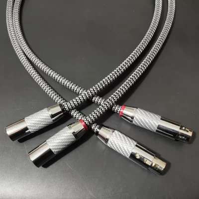 Cable XLR de alta calidad para audiófilos QED, Cable de Audio RCA Chapado en plata, importado del Reino Unido, nuevo, 1 par