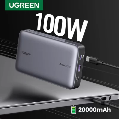 UGREEN-Batería Externa de carga rápida para iPhone 15, 100W, 20000mAh, PD