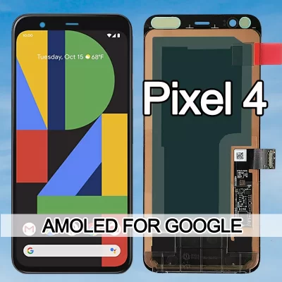 Pantalla LCD de repuesto para Google Pixel 4, montaje de digitalizador táctil, AMOLED 100% probado