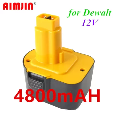 Batería de herramienta para Dewalt, 12V, 4800mAh, DE9074, DC9071, DE9037, DE9071, DE9075, DW9071, DW9072, DW9074, DC727, DC756, DC980, DC981, DW0