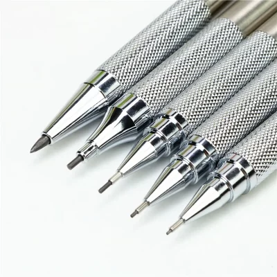 Lápiz de Metal para escribir y pintar, diseño mecánico especial de alta calidad, 0,5mm, 0,7mm, 2mm