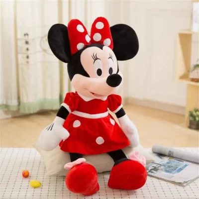 Disney-peluches Kawaii de Mickey Mouse y Minnie para niños, muñecos de peluche de 40 CM, regalos de cumpleaños