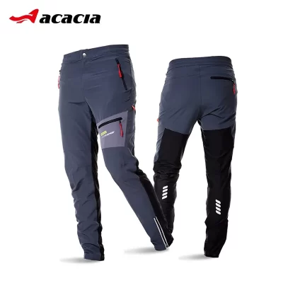 ACACIA-pantalones de bicicleta suaves y transpirables para hombre, pantalones reflectantes de seguridad de cintura de alta elasticidad, pantalones deportivos de ciclismo para primavera y otoño