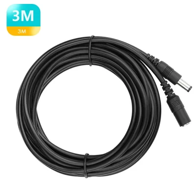 BESDER-Cable de extensión de alimentación CC, enchufe Jack de 3 metros/10 pies a 5,5mm x 2,1mm, enchufe macho para cámara CCTV, Cable de extensión de 12 voltios