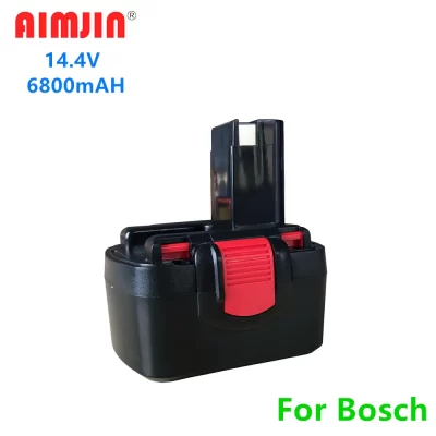 Batería recargable ni-cd para Bosch, 14,4 V, 6800mAh, 14,4 V, BAT038, BAT040, BAT140, BAT159, BAT041, 3660K, 2607335275