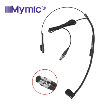 IiiMymic-Mini conector XLR TA3F, auriculares de concierto Pro, micrófono para AKG Samson, transmisor inalámbrico de paquete de cuerpo, negro, 3 pines