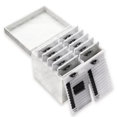 Caja de almacenamiento de pestañas de 5/10 capas, de 4 colores organizador de maquillaje, soporte de paleta de pegamento para pestañas, herramienta de extensión de pestañas injerto