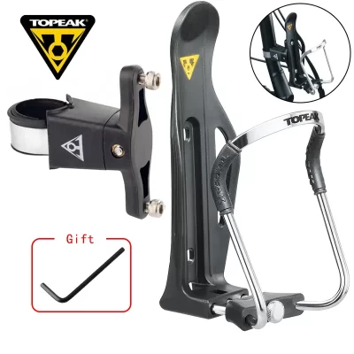 TOPEAK-portabotellas de aleación de aluminio para bicicleta, soporte ajustable de alta calidad para bicis de montaña y carretera, taza de bebida, jaula de portabotellas, TMD06B