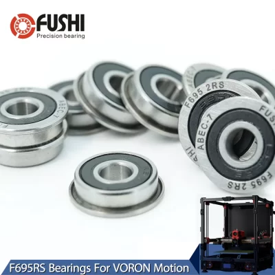 FUSHI-rodamiento F695 2RS para impresora 3D VORON Mobius 2/3 2/4, 5x13x4mm, 10 piezas, ABEC-7, F695 RS, F695RS