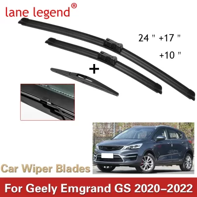 Escobillas de limpiaparabrisas delanteras y traseras para coche Geely Emgrand GS 2022 2021 2020 modelo, accesorios de coche, escobillas, cortador, escobilla de limpiaparabrisas