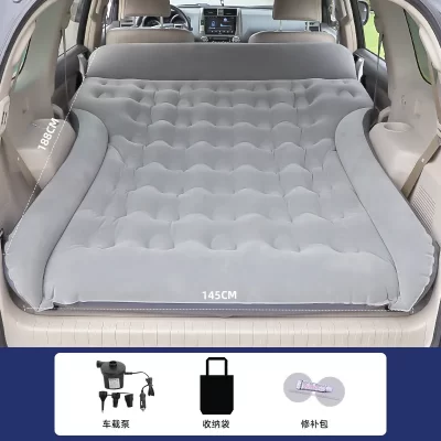 Cama inflable de viaje para coche, colchón universal de aire para SUV, 200x125CM, asiento trasero, maletero, suministros para coche, envío gratis