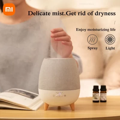 Xiaomi Mijia-difusor de Aroma de aceite esencial para el hogar, con Control remoto humidificador de aire de aromaterapia, lámpara LED de noche para habitación