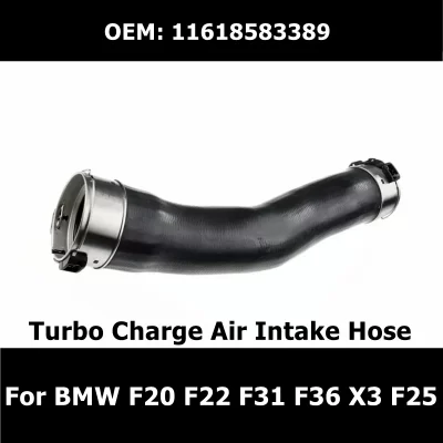 Manguera de admisión de aire de carga Turbo para BMW, manguera de enfriador refrigerante para BMW serie 1, 2, 3, 4, F20, F22, F31, F36, X3, F25, 11618583389, 11617810616