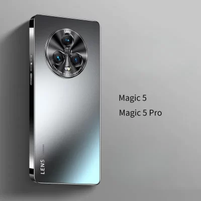 Funda para Huawei Honor Magic 5 Pro, cubierta protectora anticaída ultrafina de vidrio esmerilado galvanizado, carcasa para Honor Magic5 5Pro