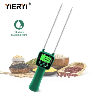 Yieryi-Medidor de humedad de grano, medidor Digital de contenido de humedad de grano de YY-1011 Para trigo, maíz, cebada, alimentación, soja, cacahuete, semilla de algodón