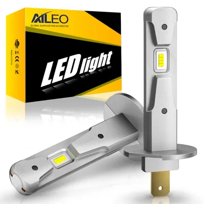 AILEO-bombillas Led inalámbricas para Ford Honda, minifaro de diseño H1 6000K H3, 16 Uds., 7035 Chips, Sin ventilador, 13000LM, alta potencia, 2 uds.