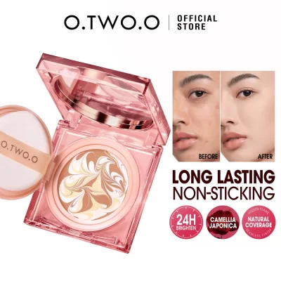 O.TW O.O-Triple cojín compacto, corrector facial, crema blanqueadora BB & CC, control de aceite Natural, impermeable, Base de maquillaje de alta cobertura