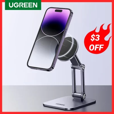 Ugreen-soporte magnético para teléfono móvil, base de aluminio para iPhone 14, 13, 12, Xiaomi, Samsung, novedad