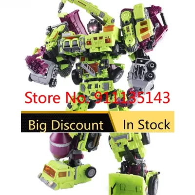 Figura de acción Nbk Devastator 6 en 1, Ko Gt, Color verde, tercera fiesta, figura de acción, juguete en Stock