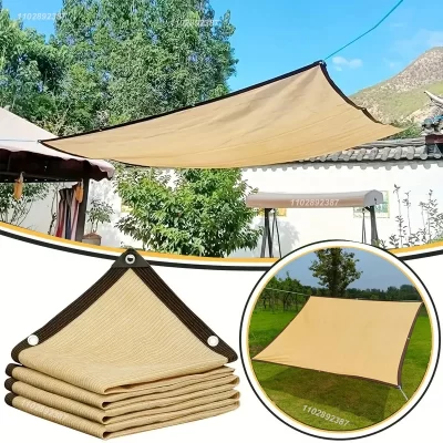 Red de sombreado de jardín impermeable al aire libre, toldos de terraza, malla de cubierta de sombra de Camping, protección UV, tela de protección solar HDPE, sombra