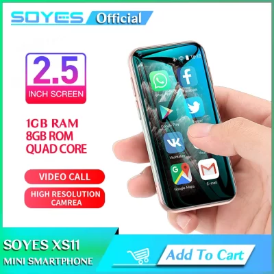 SOYES-Mini teléfono inteligente XS11, smartphone con Android, cristal 3D, Sim Dual, 1GB de RAM, 8GB de ROM, cuatro núcleos, 1000mAh, 3G, CDMA, Play Store