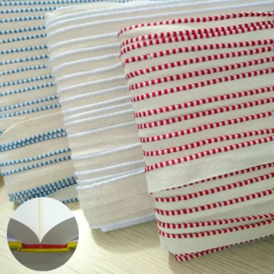 Diademas DIY para libro de tapa dura, cinta para la cabeza y la cola, negro, blanco, rojo, tapa dura, cinta de encuadernación de tela, 5M