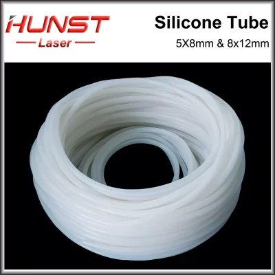 HUNST-Tubo de silicona de 5x8mm, de 8x12mm para manguera Flexible Sensor de agua, bomba de agua, enfriador de agua y tubo láser CO2.