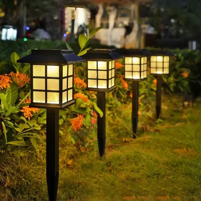 Luces solares para camino al aire libre, lámparas solares LED IP65 impermeables, Panel Solar de encendido/apagado automático para jardín, Patio, pasarela, iluminación de entrada adornos navideños luz solar led para