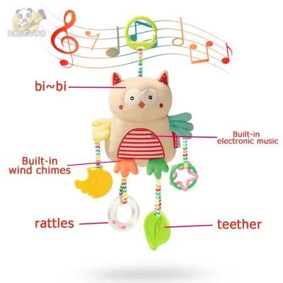 Sonajero con música eléctrica para bebé recién nacido, chupete para dormir, Juguete Musical para cuna, accesorios para bebés de 0 a 12 meses