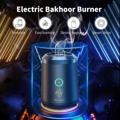 Mini quemador de incienso portátil Bakhoor, difusor de Aroma recargable por USB, soporte de incienso árabe eléctrico, decoración musulmana para el hogar