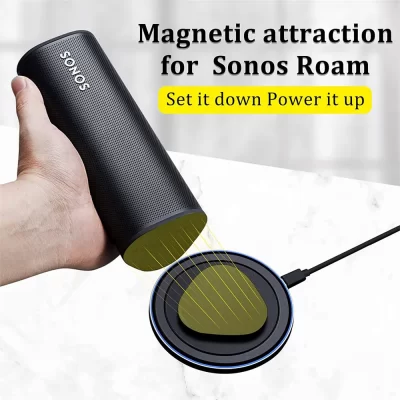 Almohadillas de cargador inalámbrico, diseño de carga magnética, Kits de altavoces Sonos Roam