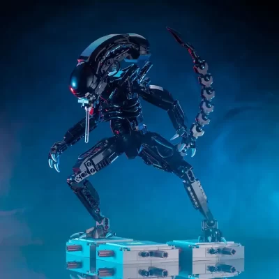 Aoger-bloques de construcción de Space Prometheus Aliens para niños, juguete de ladrillos para armar Mecha, ideal para regalo, código 600, piezas