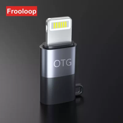 Adaptador USB tipo C A Lightning OTG, Conector de Audio con 8 pines para iPhone 14, 13, 12, 11 Pro, X, XR, XS Max, iPad, TYPE-C de micrófono, disco U