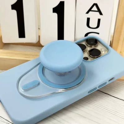 Magsafe-Soporte de teléfono de succión magnética con sobremesa extendida, retráctil y plegable para iPhone 15/14/13/12