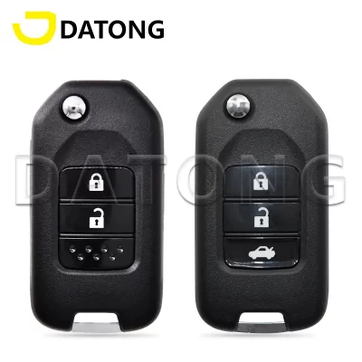 Datong World-carcasa para llave remota de coche, carcasa para Honda Civic, City Accord, CR-V, Jazz, Vezel, HR-V, carcasa de repuesto