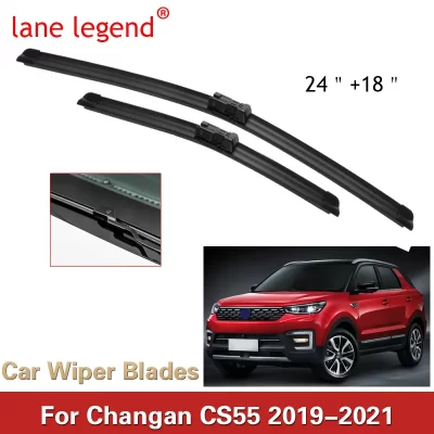 Lane legend-escobillas de limpiaparabrisas delanteras y traseras para coche, accesorios de coche para Changan CS55 2019 2020 2021