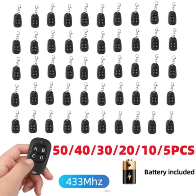 Mando a distancia de 433Mhz, controlador de apertura de copia automática de 4 canales para llave duplicada, Fob de clonación de 433,92 mhz, transmisor de puerta de garaje