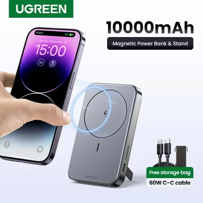 UGREEN-Batería Externa magnética de 22,5 W, PowerBank portátil de carga rápida inalámbrica, PD, 20W, para iPhone 15 Pro Max, 14, 13, 12, 15 Pro, 10000mAh