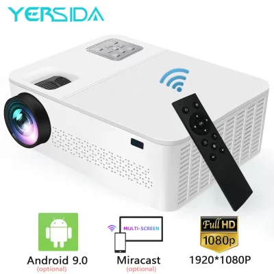 YERSIDA-proyector G6 con sistema Android, Full HD, 1080P, 5G, WIFI, Bluetooth, para teléfono móvil, compatible con 4K, cine de películas