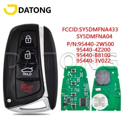 Datong World-llave de Control remoto para coche, accesorio para Hyundai Santa Fe Genesis Azera 2013-2018 SY5DMFNA04 SY5DMFNA433 ID46 PCF7952, sin llave Go