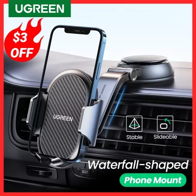 UGREEN-Soporte universal de teléfono para salpicadero de coche, accesorio para Smartphone, para iPhone 13, 12 Pro, Xiaomi, Samsung