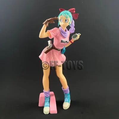 Figura de acción de Dragon Ball Z, Bulma, purpurina y Glamours, modelo de colección de Pvc, juguetes para niños, regalos, 24cm