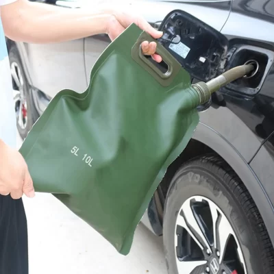 Bolsa de aceite suave portátil para coche y motocicleta, latas de gasolina todoterreno, almacenamiento de aceite de repuesto, tanque de combustible, Cubo de gasolina para helicóptero