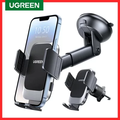 Ugreen-Soporte de teléfono para coche, rejilla de ventilación y salpicadero de gravedad, 3 en 1, para iPhone 14, 13, 12 Pro, Xiaomi, Samsung
