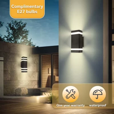 Luz LED de pared para decoración de Exteriores, candelabro impermeable, iluminación externa para escaleras, dormitorio, sala de estar, Lámpara decorativa para el hogar