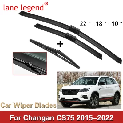 Escobillas de limpiaparabrisas delanteras y traseras para coche Changan CS75, 2015, 2016, 2017, 2018, 2019, 2020, 2021, 2022