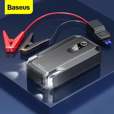 Baseus-arrancador de batería portátil de coche, dispositivo de arranque de emergencia de 20000mAh, 2000A, 12V